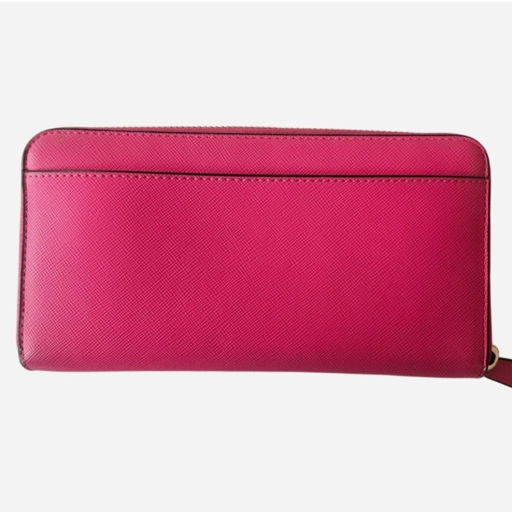 Kate Spade Hot Pink Zip Around Wallet - GUC - Picture 3 of 9